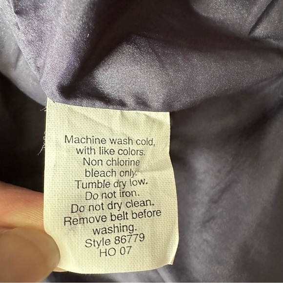 J.Crew Navy Longline Puffer Coat Size L - Picture 5 of 7